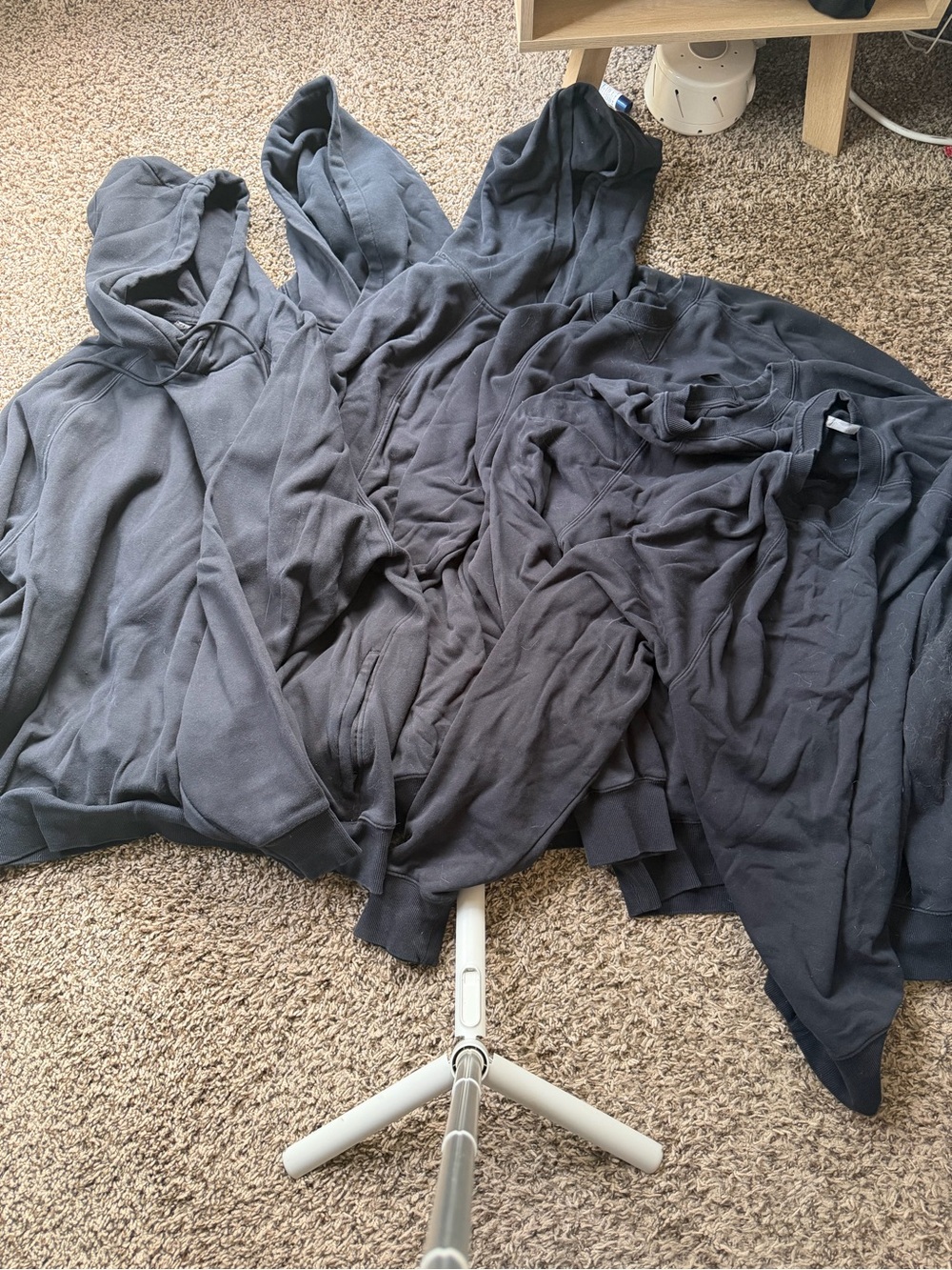 Fabletics Men's Black Hoodies and Crew Pack - black Pullover Sweatshirts XXL